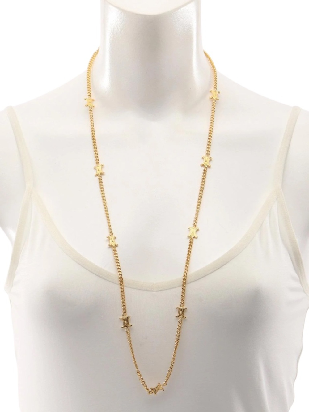 Celine Vintage Triomphe Long Necklace